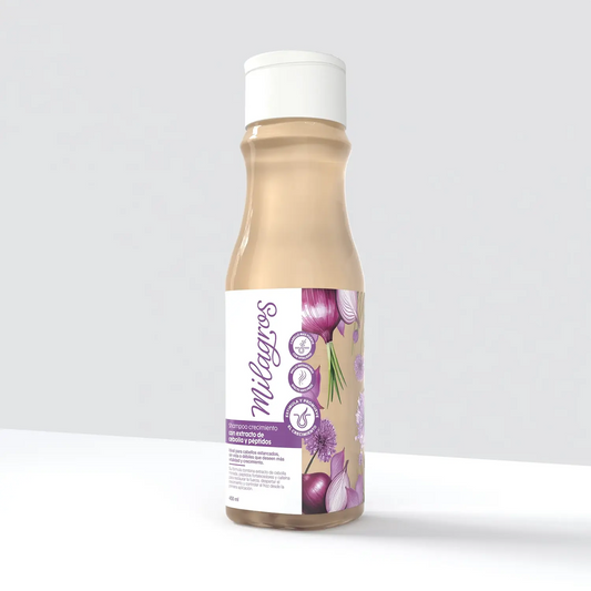 MILAGROS - Shampoo Crecimiento Con Extracto de Cebolla y Péptidos (450ml)