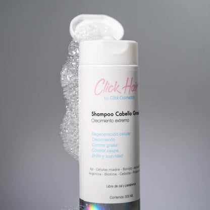 CLICK HAIR - Shampoo para Cabello Graso (300 ml)